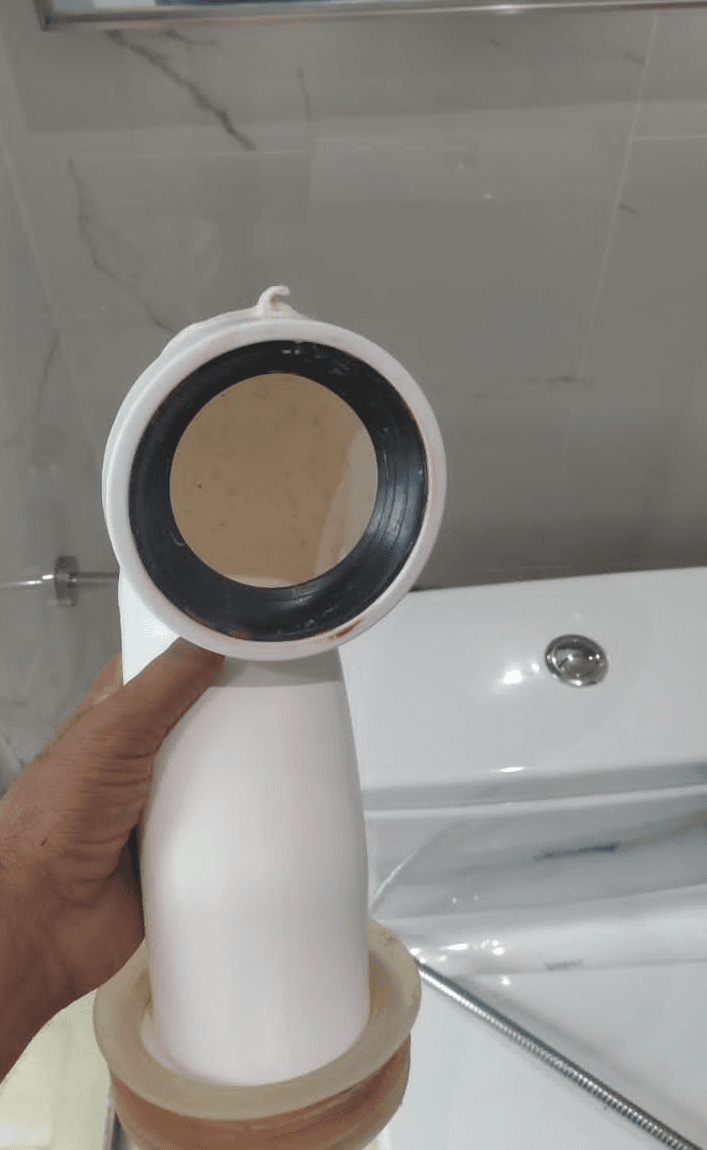 Toilet plumbing repair by June Deco